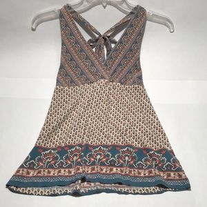 Indian-Patterned Tank Top